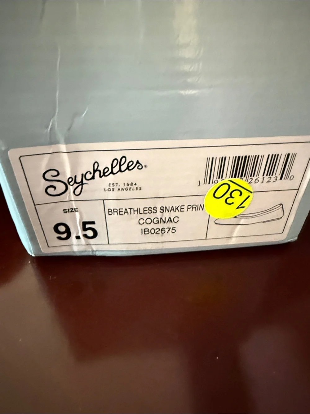 Seychelles Tan & Black Snakeskin Ballet Flat